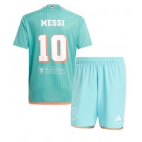 Camisa de Futebol Inter Miami Lionel Messi #10 Equipamento Alternativo Infantil 2024-25 Manga Curta (+ Calças curtas)